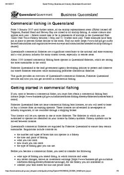 Commercial Fishing in Qld - Qld Gov